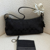 Coach Black Signature East West Baguette Set