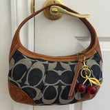 Rare Coach Denim Signature Ergo Hobo Bag