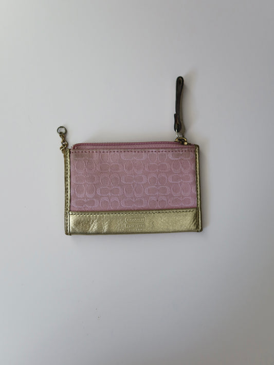 Coach Pink Monogram Wallet