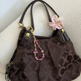 Coach Brown Signature Maggie Bag
