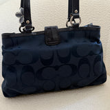 New Coach Navy Signature Tote Bag