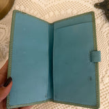 Coach Blue Optic Check Holder