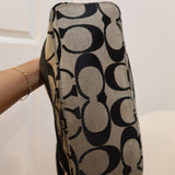 Coach Black Stripe Signature Shoulder Bag