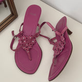 Coach Pink Floral Kitten Heels (8)