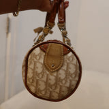 White Dior Romantique Mini Barrel Bag