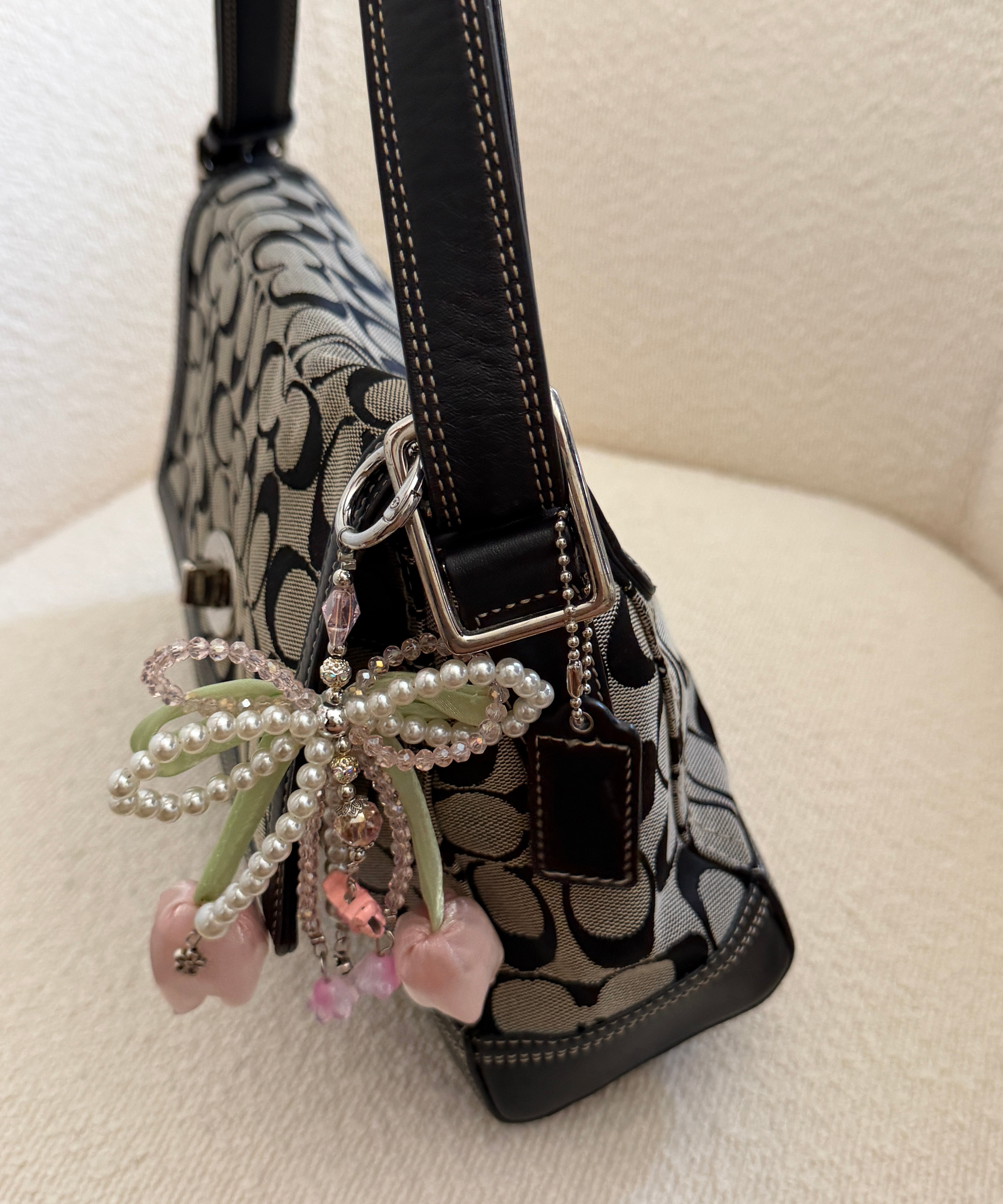Coach Grey Hamptons Shoulder Bag