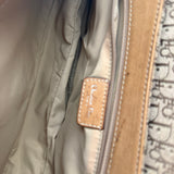 Brown Dior Trotter Monogram Zipper Shoulder Bag