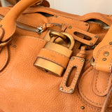 Chloe Tan Large Paddington Leather Shoulder Bag