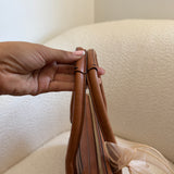 Coach Tan Leather Hamptons Carry-All Bag