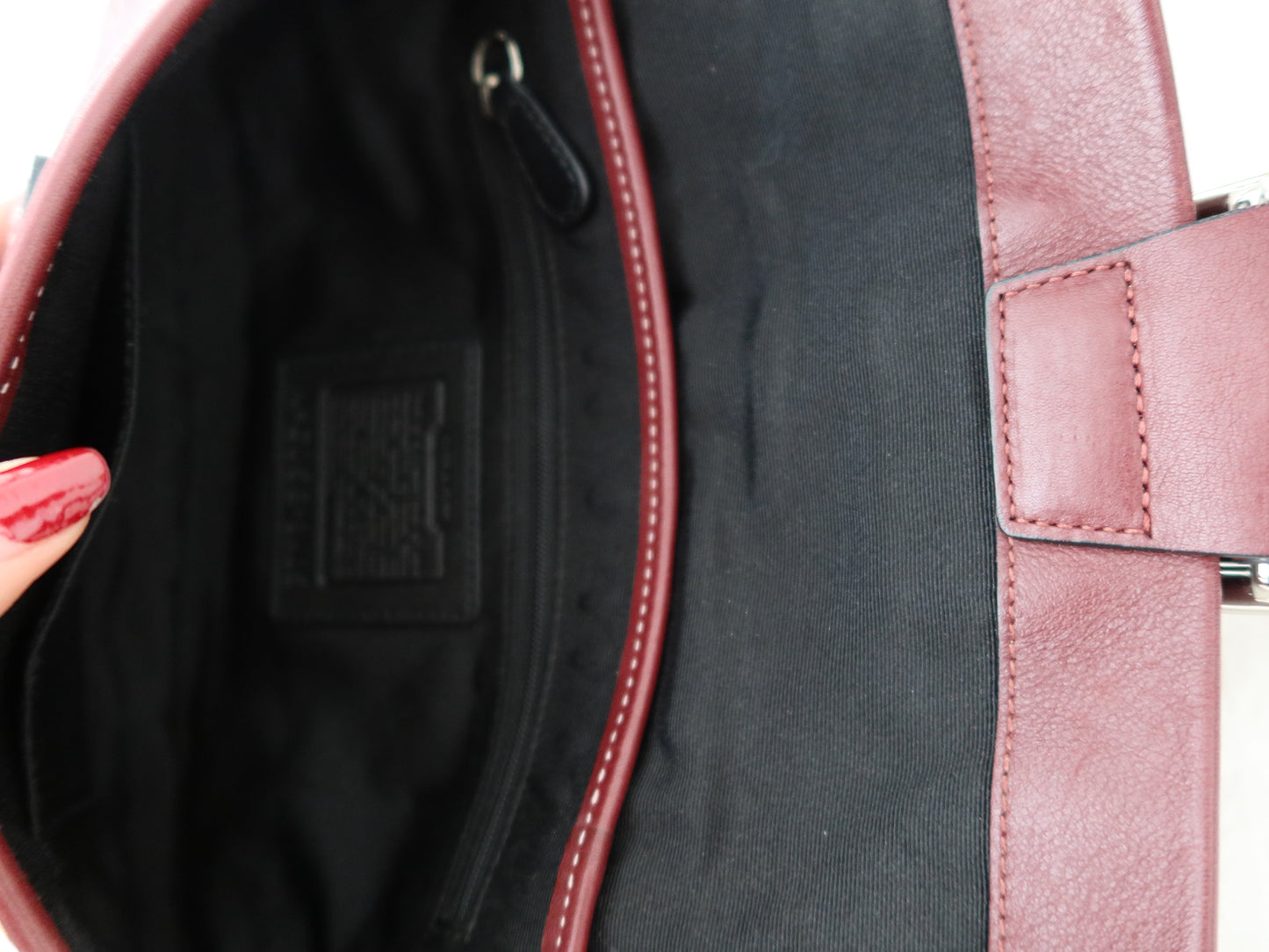 Rare Maroon Soho Demi Flap