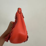 Rare Coach Orange Fringe Shoulder Bag