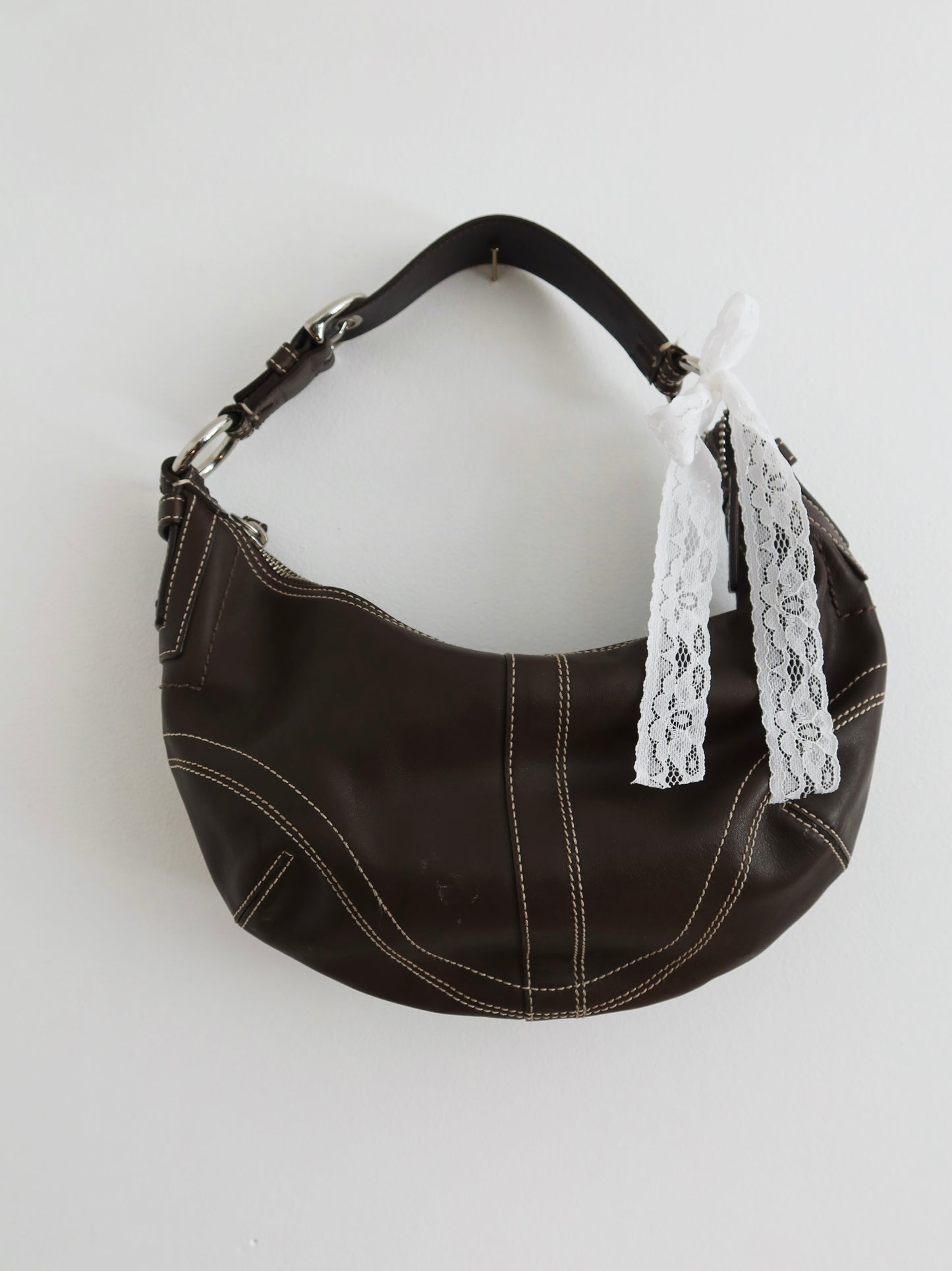 Coach Brown Leather Hobo Bag