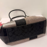Coach Black Patchwork Tote Handle Bag
