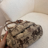 Coach Brown Carriage Signature Mini Leah Tote Bag