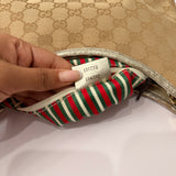 Gold Gucci Abbey D-Ring Medium Hobo Shoulder Bag