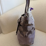 Coach Purple Stripe Tote Bag