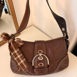 Rare Brown Leather Mini Soho Bag
