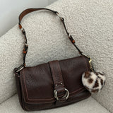 Coach Brown Chelsea Pebble Shoulder Bag