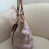 Coach Pink Signature Leah Tote Bag