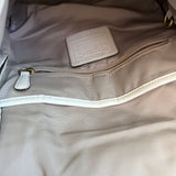 Coach Teal Canvas Ali Legacy Turnlock Bag