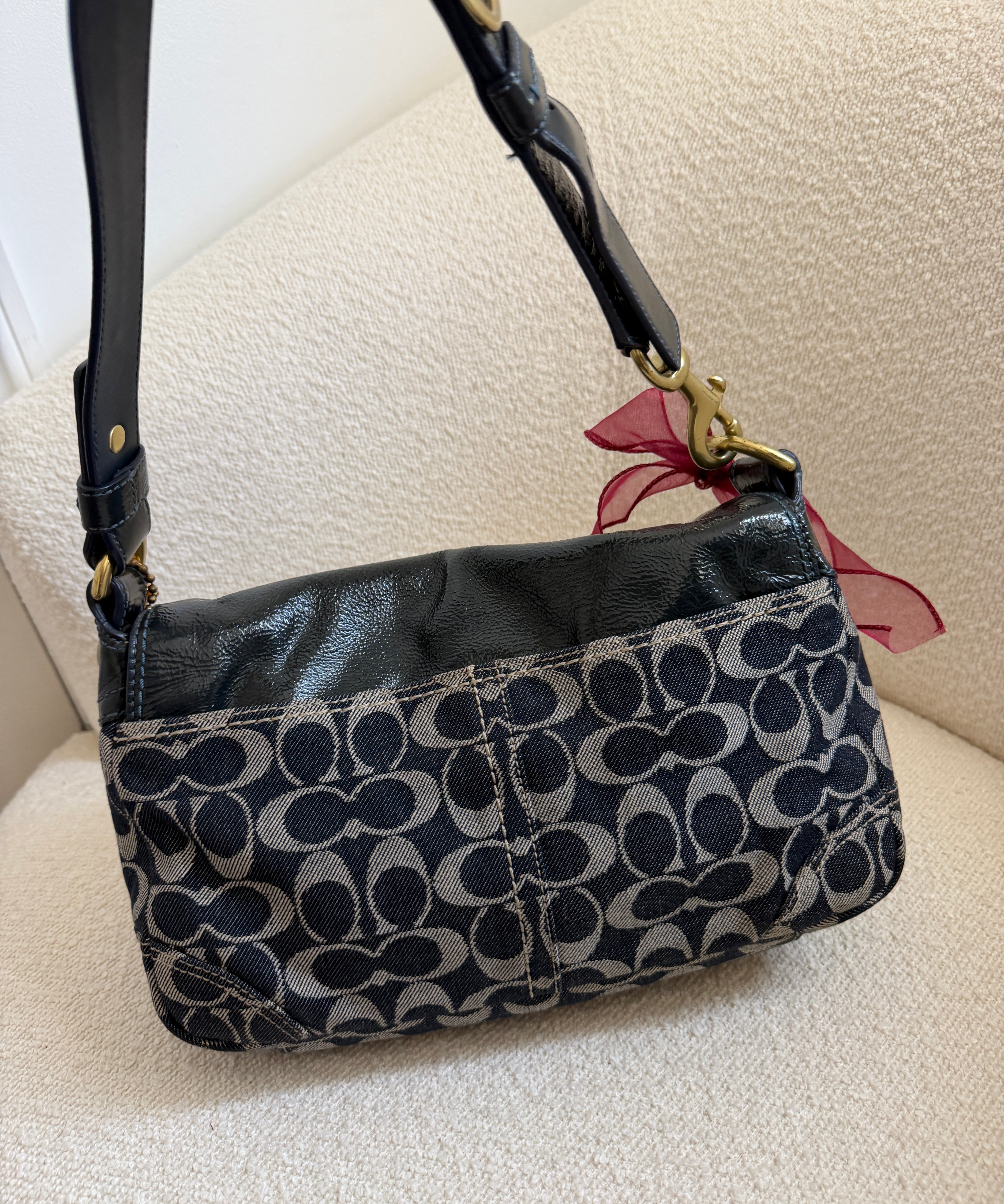 Denim Coach Soho Bleeker Bag