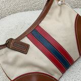 Coach Canvas Stripe Hamptons Shoulder Bag