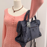 Balenciaga Navy Classic City Bag