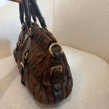 Brown Prada Nappa Shoulder Bag