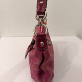 Coach Pink Stripe Mini Signature Shoulder Bag