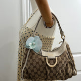 White Gucci D-Ring Shoulder Bag