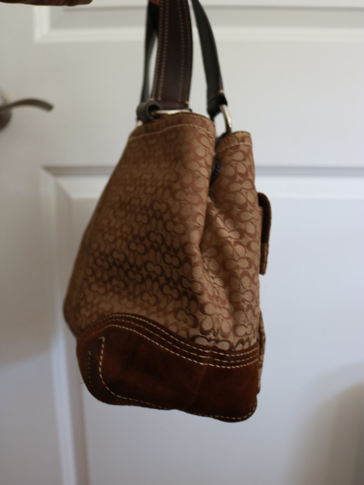 Coach Brown Monogram Soho Tote Bag