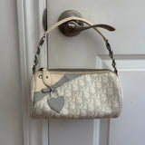 White Dior Romantique Barrel Bag