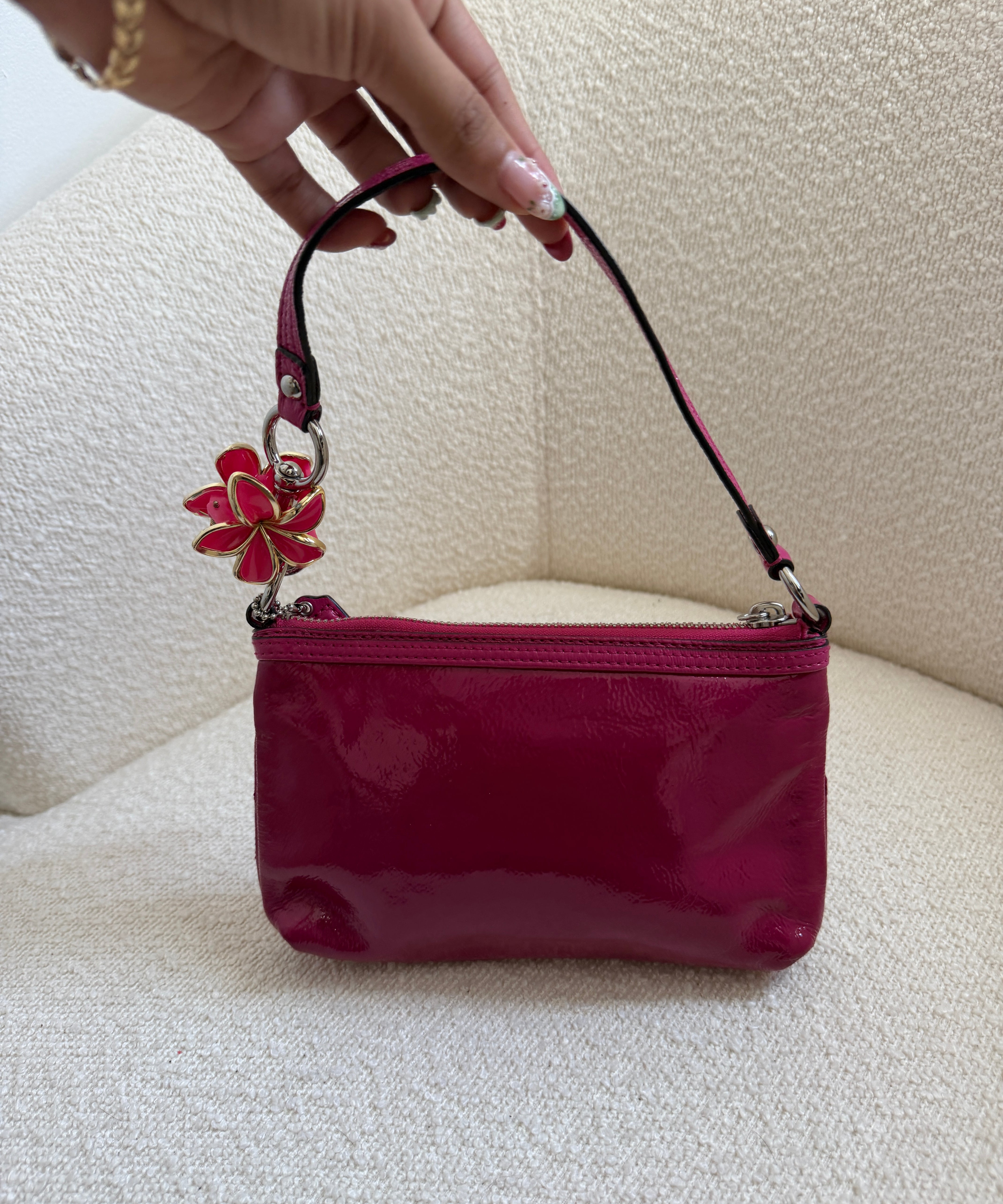 Coach Pink Poppy Mini Shoulder Bag