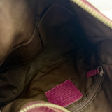 Purple Coach Signature Shoulder Bag