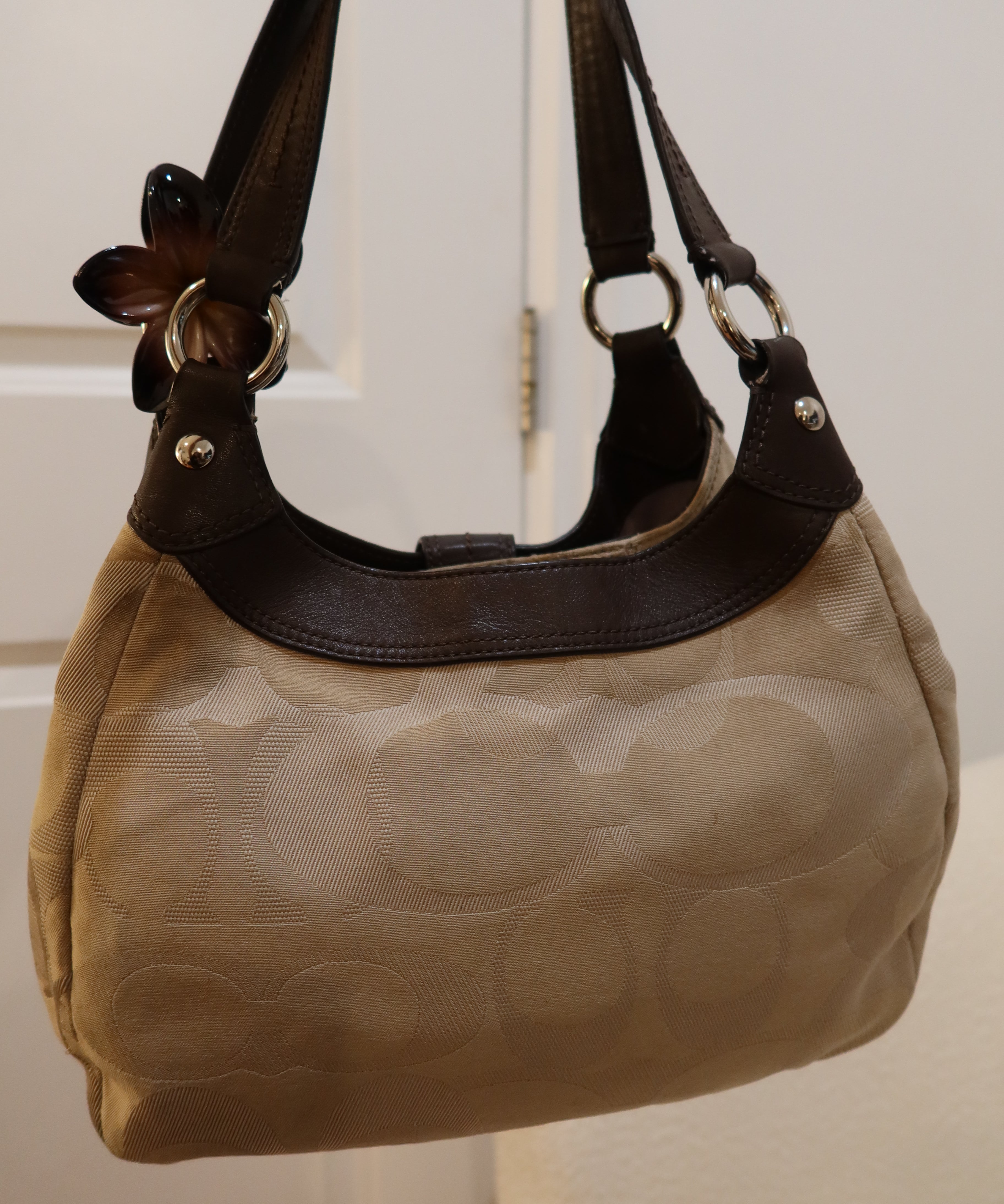 Coach Beige Soho Lynn Bag