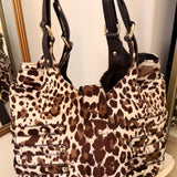 Jimmy Choo Leopard Pony Hair Buckle Bag