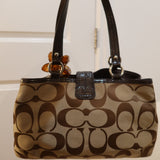 Coach Brown Signature Tote Bag