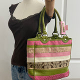 Spring Daisy Coach Bleeker Signature Tote Bag