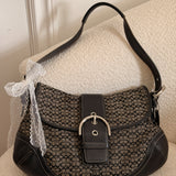Coach Grey Signature Large Soho Bag