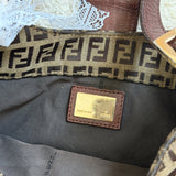 Fendi Zucchino Hobo Shoulder Bag