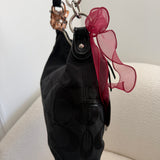 Coach Poppy Black Pushlock Bag