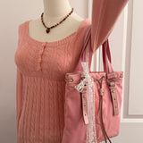 Yves Saint Laurent Pink Rive Gauche Bag