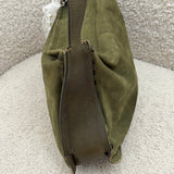 Coach Olive Green Nubuc Shoulder Bag