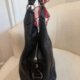 Coach Black Leather Maggie Bag