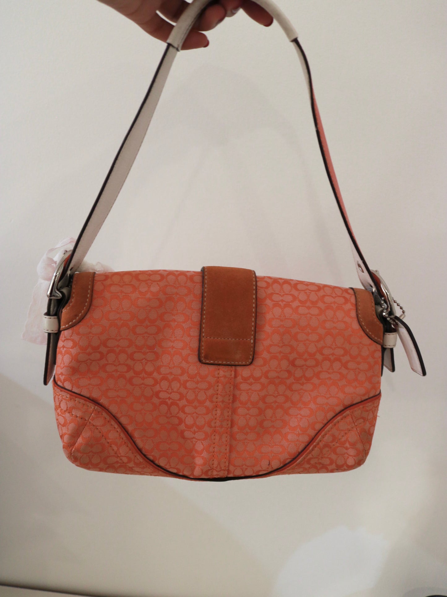 Coach Orange Monogram Soho Bag