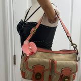 Coach Salmon Legacy Turnlock Bag